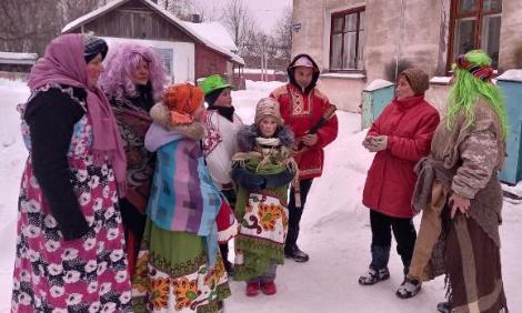"Как пришли святки-мы поем колядки"