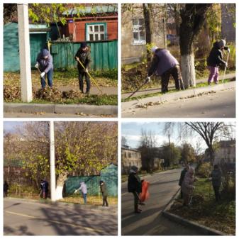 Участие в  субботнике по благоустройству города.