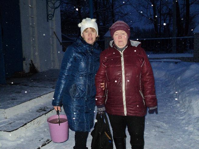 Участие в церковной службе в Крещенский сочельник.