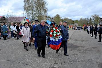 Участие в траурной панихиде и торжественных митингах, посвященных Дню победы