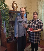 Поздравление получателей социальных услуг на дому с «23 февраля» 